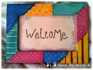 Cornice "Welcome" country painting Country cornice